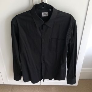 Naked and Famous Black Button Up